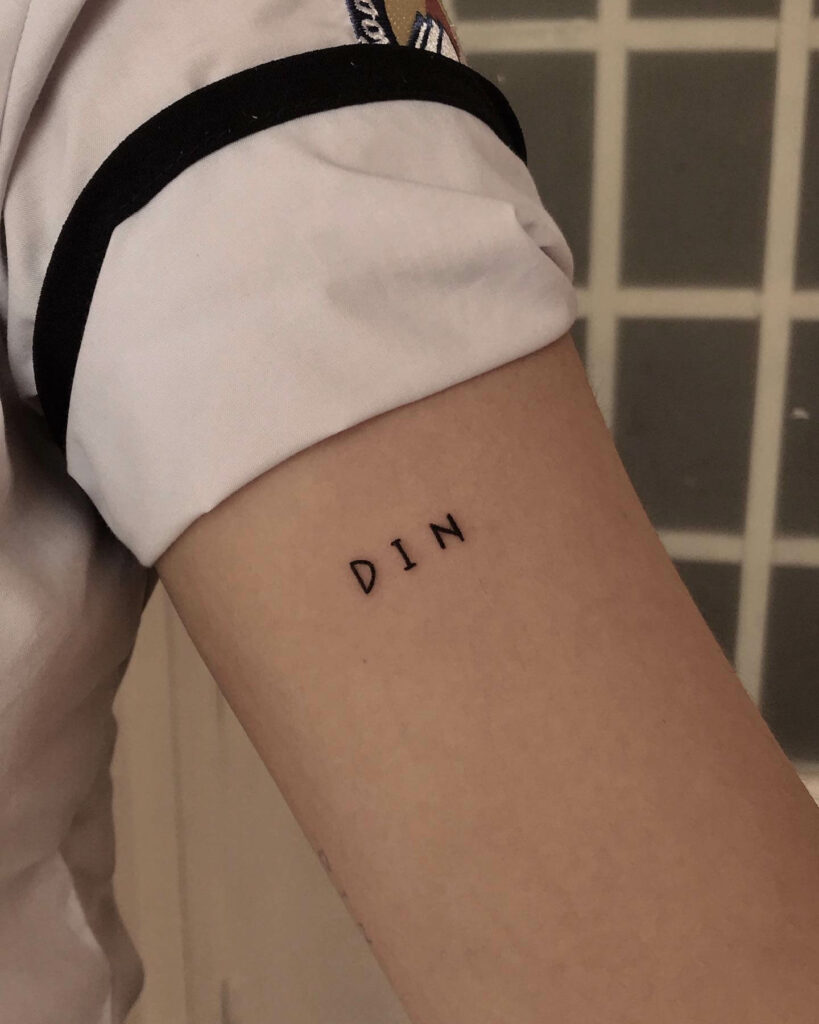 10+ Bold Letter Tattoo Ideas That Will Blow Your Mind! 18 Mini Bold Letter Tattoo
