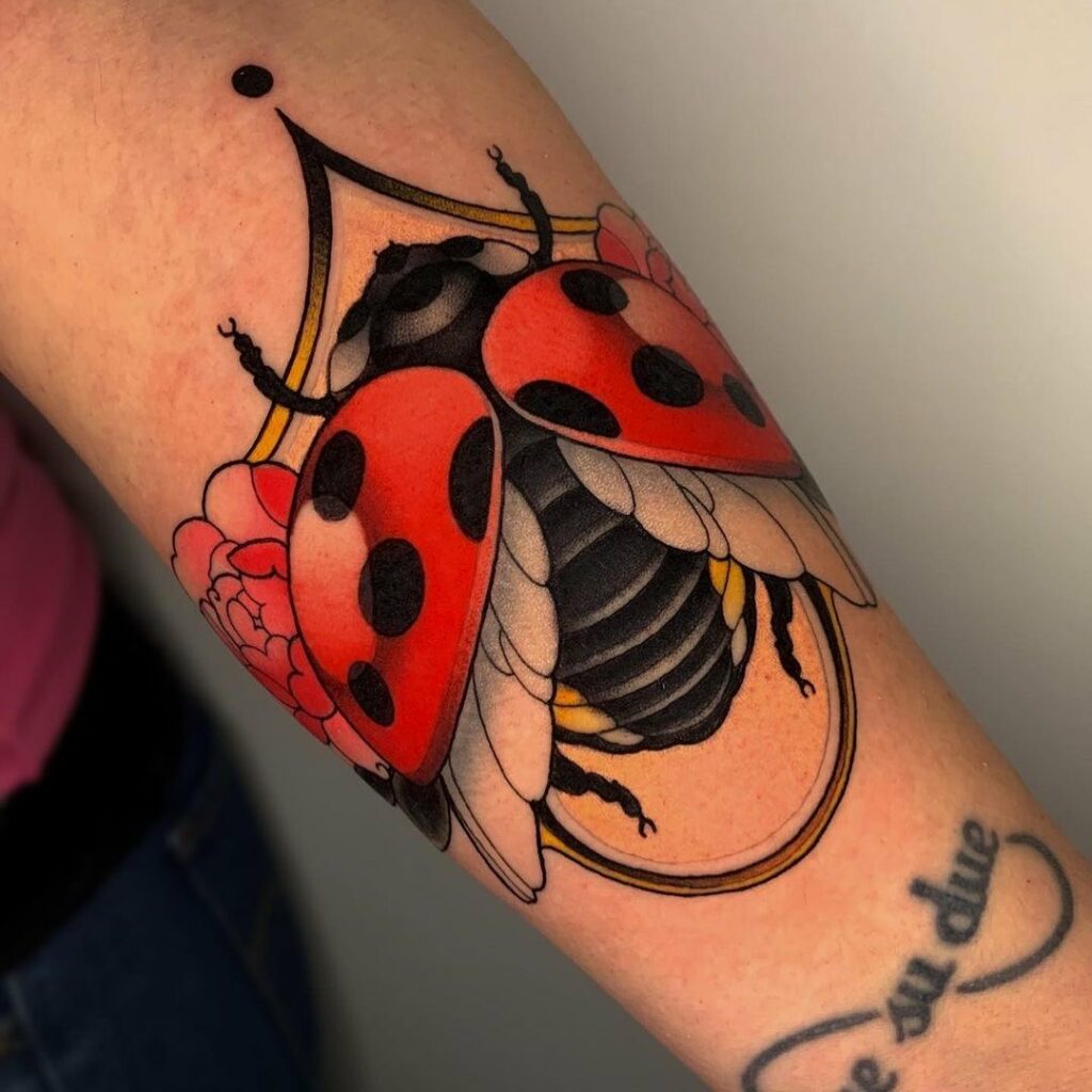 10 Best Ladybug Tattoo Ideas In 2024! 13 Neotraditional ladybug tattoo