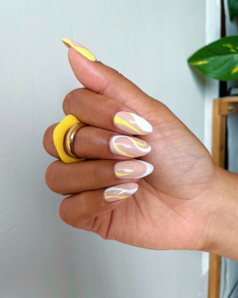 20 Latest Sunshine Nail Ideas To Try In 2024! 26 Sunshine Nails With Sun Ray Design