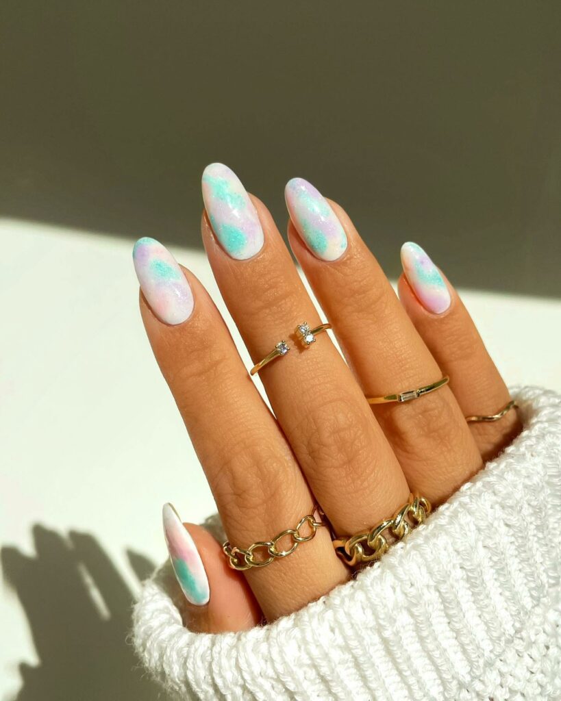 40 Latest Cotton Candy Nail Designs To Try In 2023! 10 Cotton Candy Almond Nails