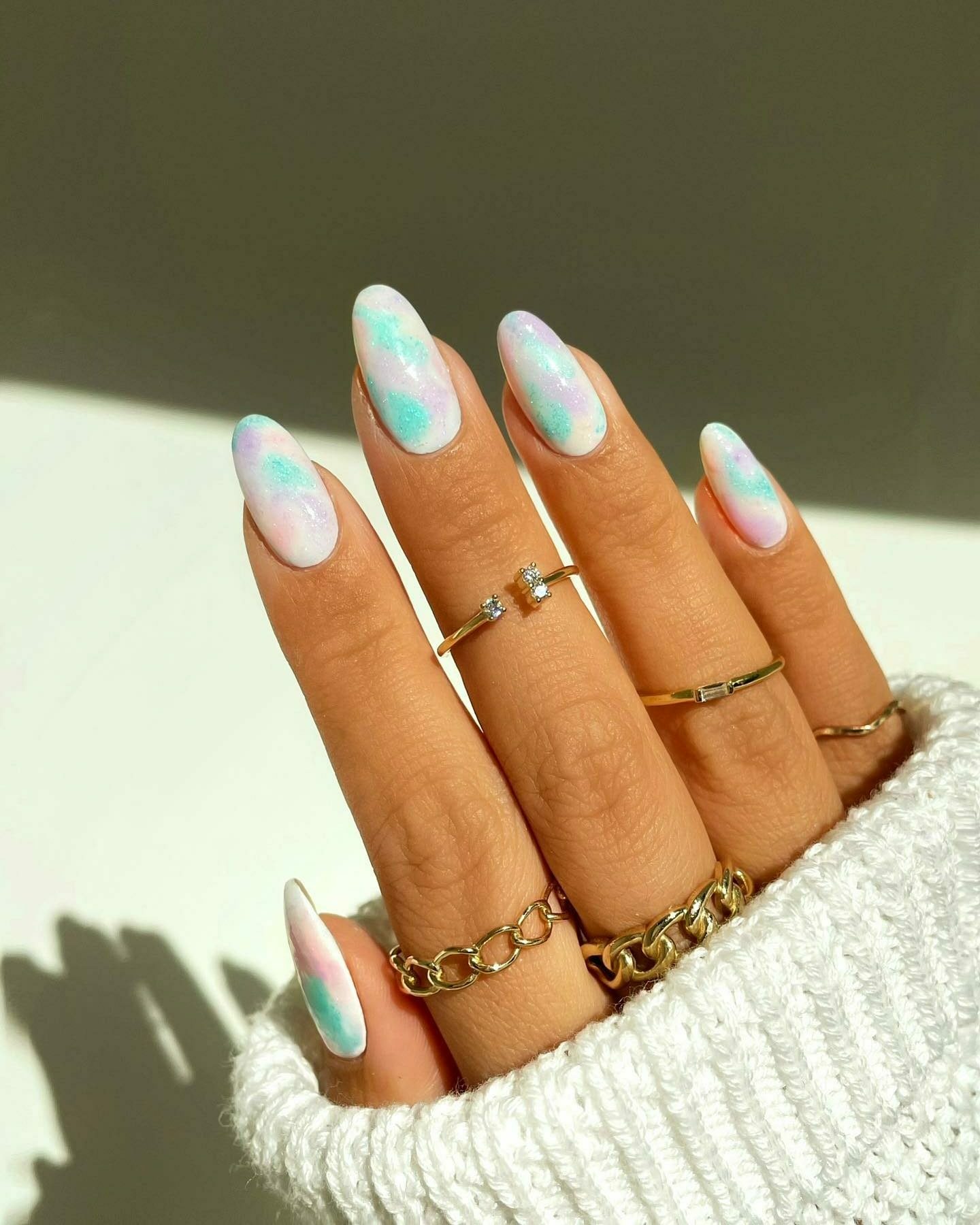 40 Stunning Cotton Candy Nails Designs for 2024! 19 Cotton Candy Almond Nails