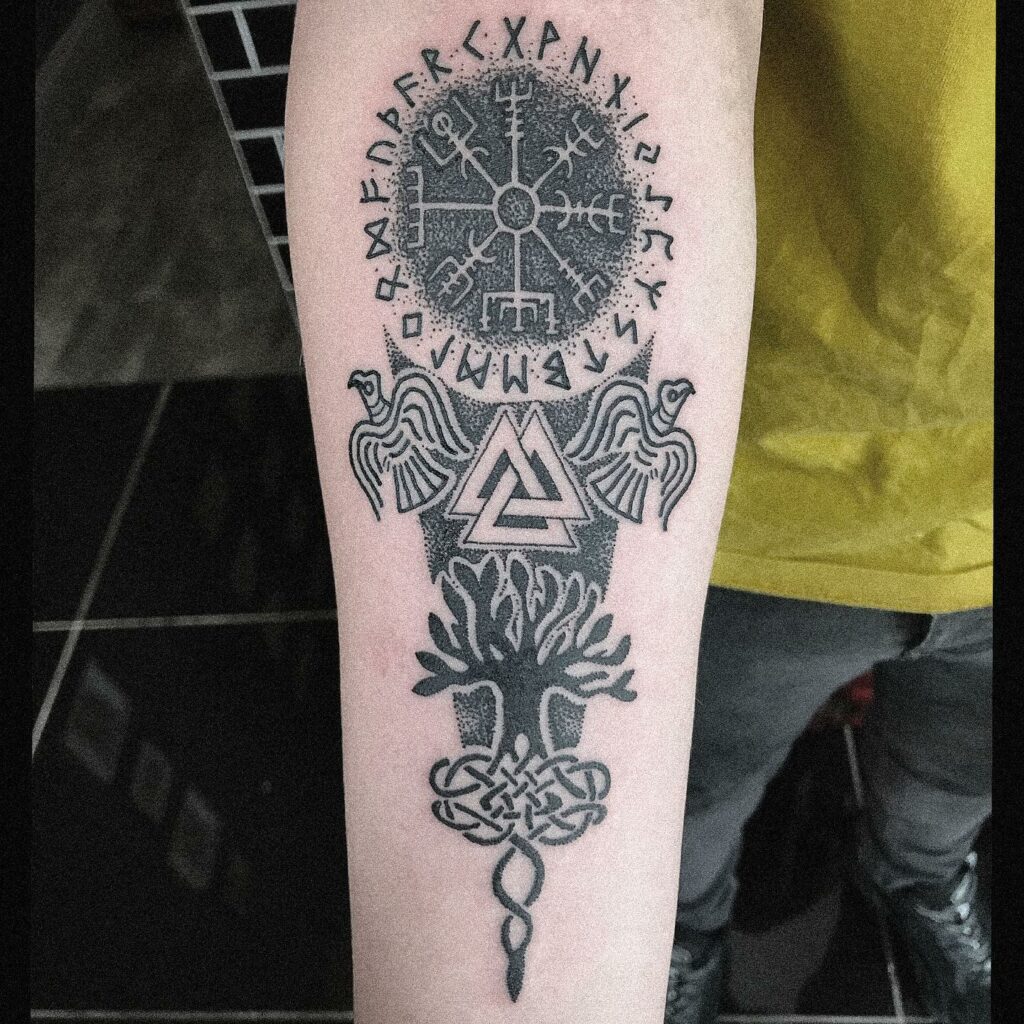 AMAZING VALKNUT TATTOOS & THEIR MEANINGS IN 2024 10 Valknut Tattoos