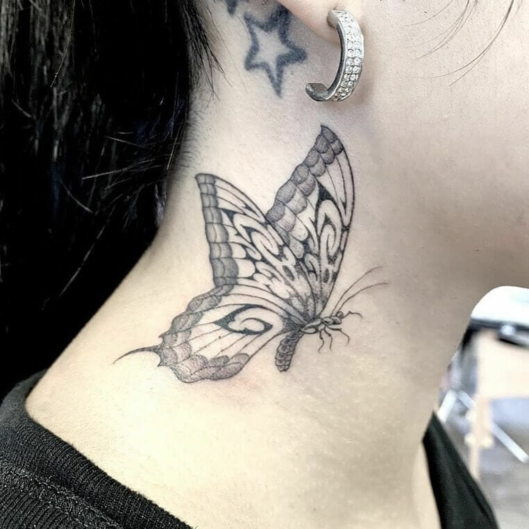 11+ Tribal Butterfly Tattoo Ideas That Will Blow Your Mind! 10 Tribal Butterfly Tattoo