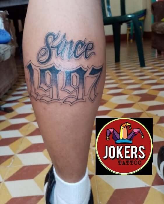 11+ Est 1997 Tattoo Ideas That Will Blow Your Mind! 17 1997 Est Tattoos On Calf