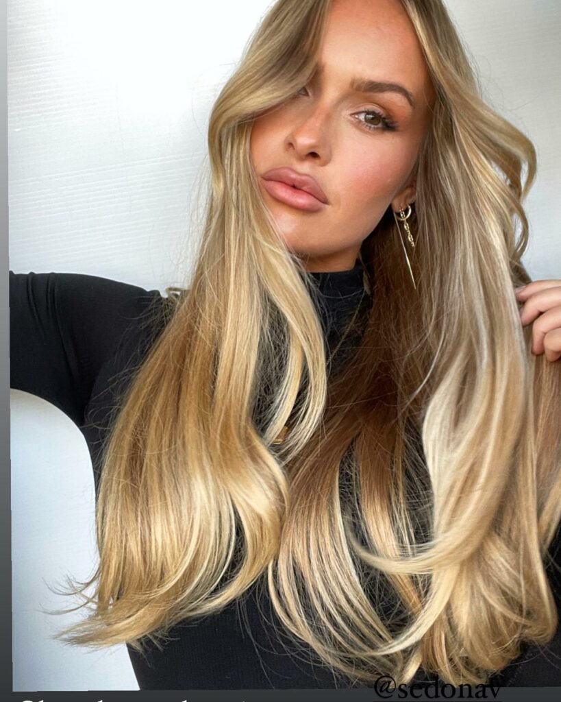 25 Long Layers With Curtain Bangs Hair Ideas to Try in 2024 16 Long Blonde Balayage and Curtain Bangs