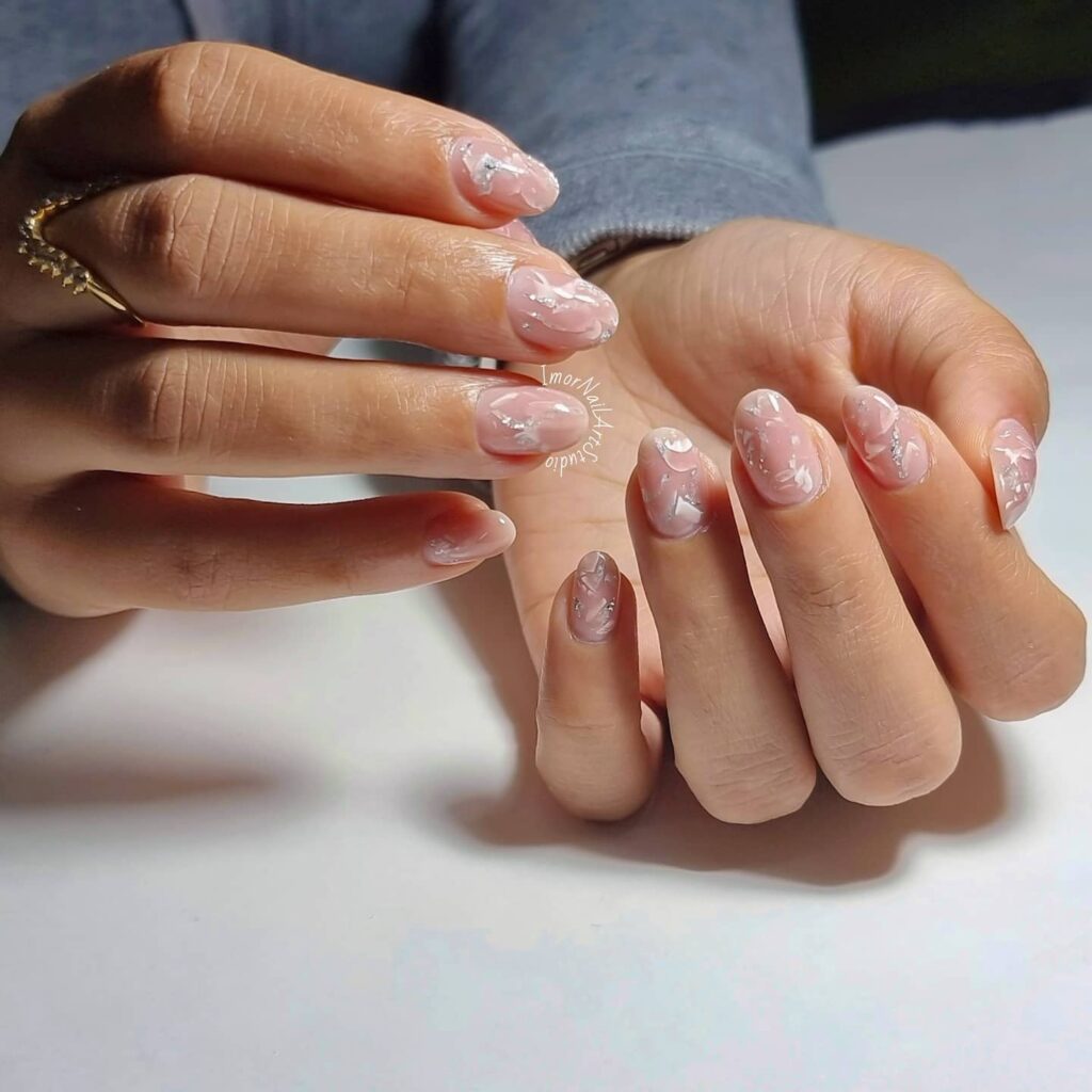 Discover 35 Pink Marble Nail Designs of 2024 31 Rose Quartz Nail Design
