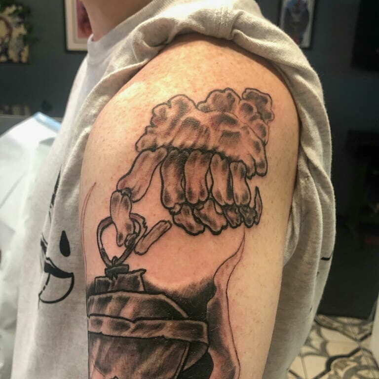 34 Hand Skeleton Tattoo Designs for 2024 37 Skeleton Hand Sleeve Tattoo