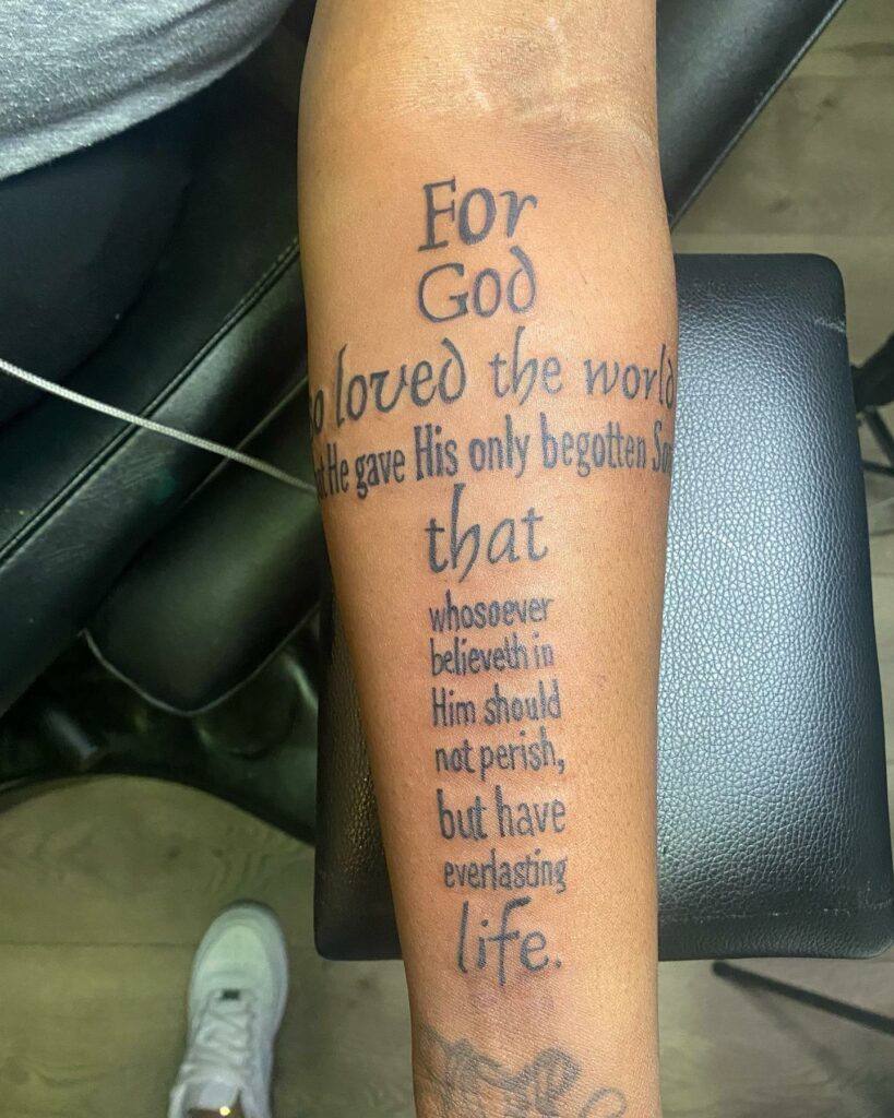 20+ Amazing Scripture Tattoos for Women 29 Bible Verse Tattoo
