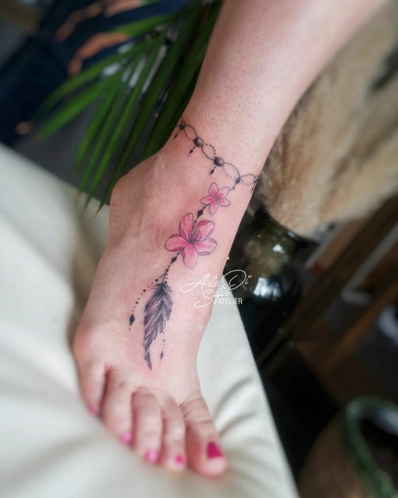 31 Latest Ankle Bracelet Tattoos To Inspire You In 2024! 36 Ankle Bracelet Tattoo