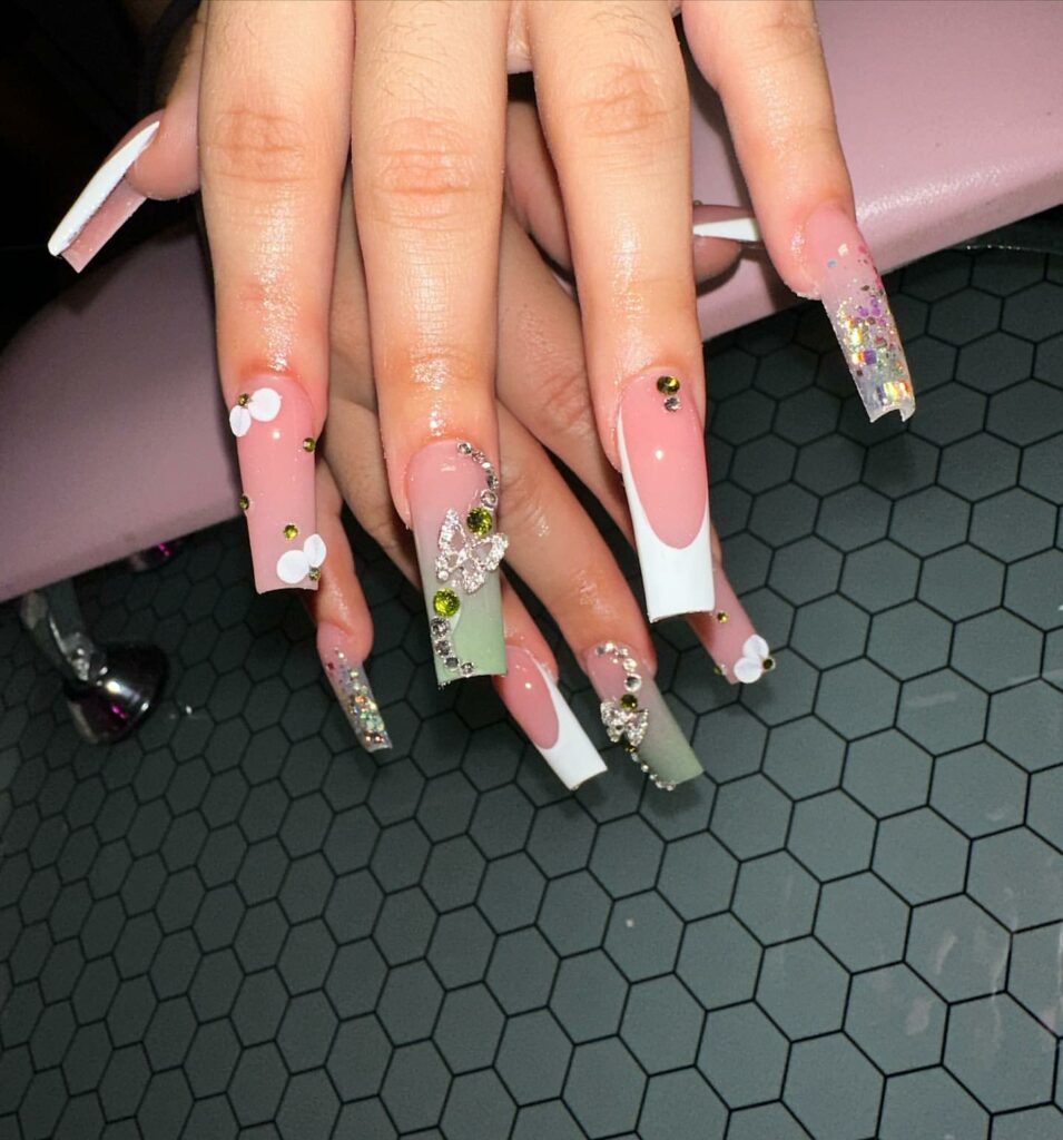 50 Latest Butterfly Nail Designs To try In 2024! 50 Glitzy and Glam Butterfly Nails