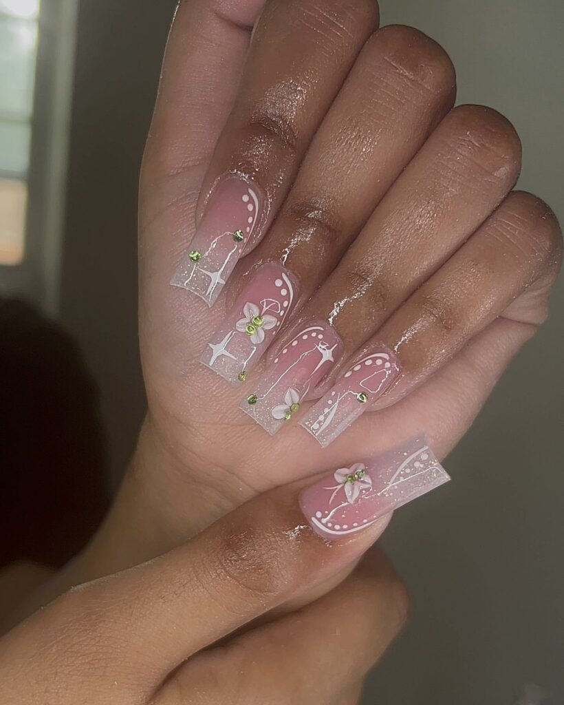 50 Latest Butterfly Nail Designs To try In 2024! 54 Nude Square Butterfly Nails