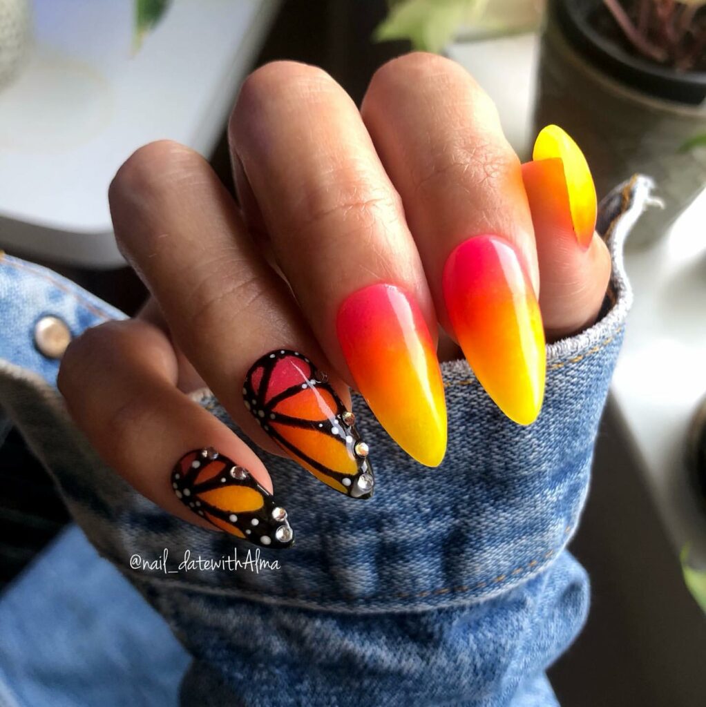 50 Latest Butterfly Nail Designs To try In 2024! 58 Butterfly Wing Nail Art