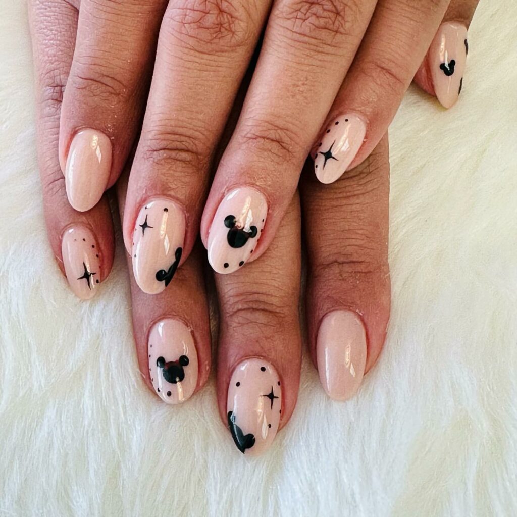 50 Latest Disney Nails Ideas To Try In 2024! 18 Disney Mickey Mouse Almond Nails