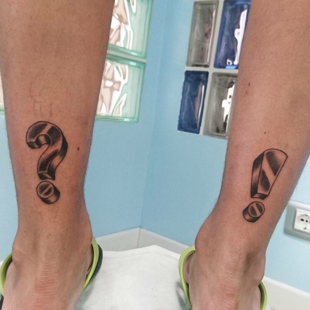 MATH AND GRAMMAR TATTOO DESIGNS & MEANINGS TO INSPIRE IN 2024 13 Exclamation Point Tattoo