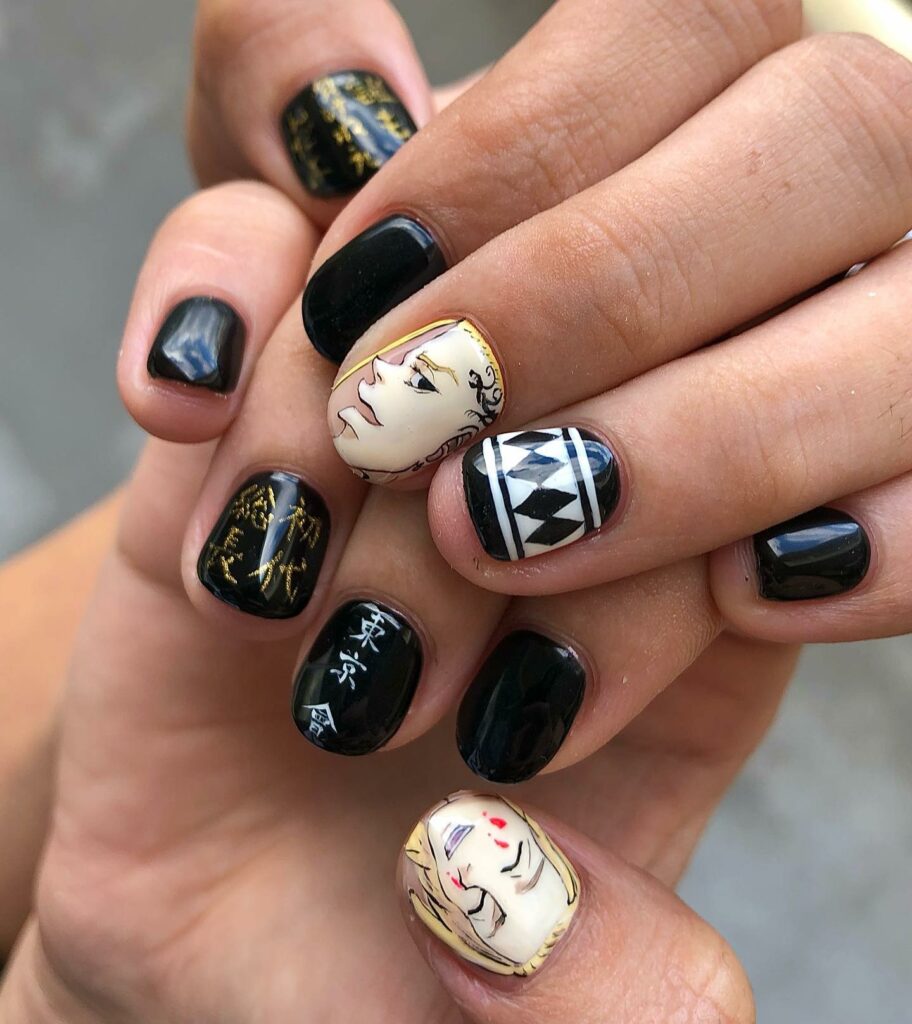 Embrace 40 Anime Nail Designs in 2024 40 Tokyo Revengers Nails