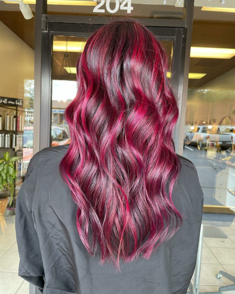 40 Purple Highlight Hair Ideas to Try in 2024 48 Magenta Highlights