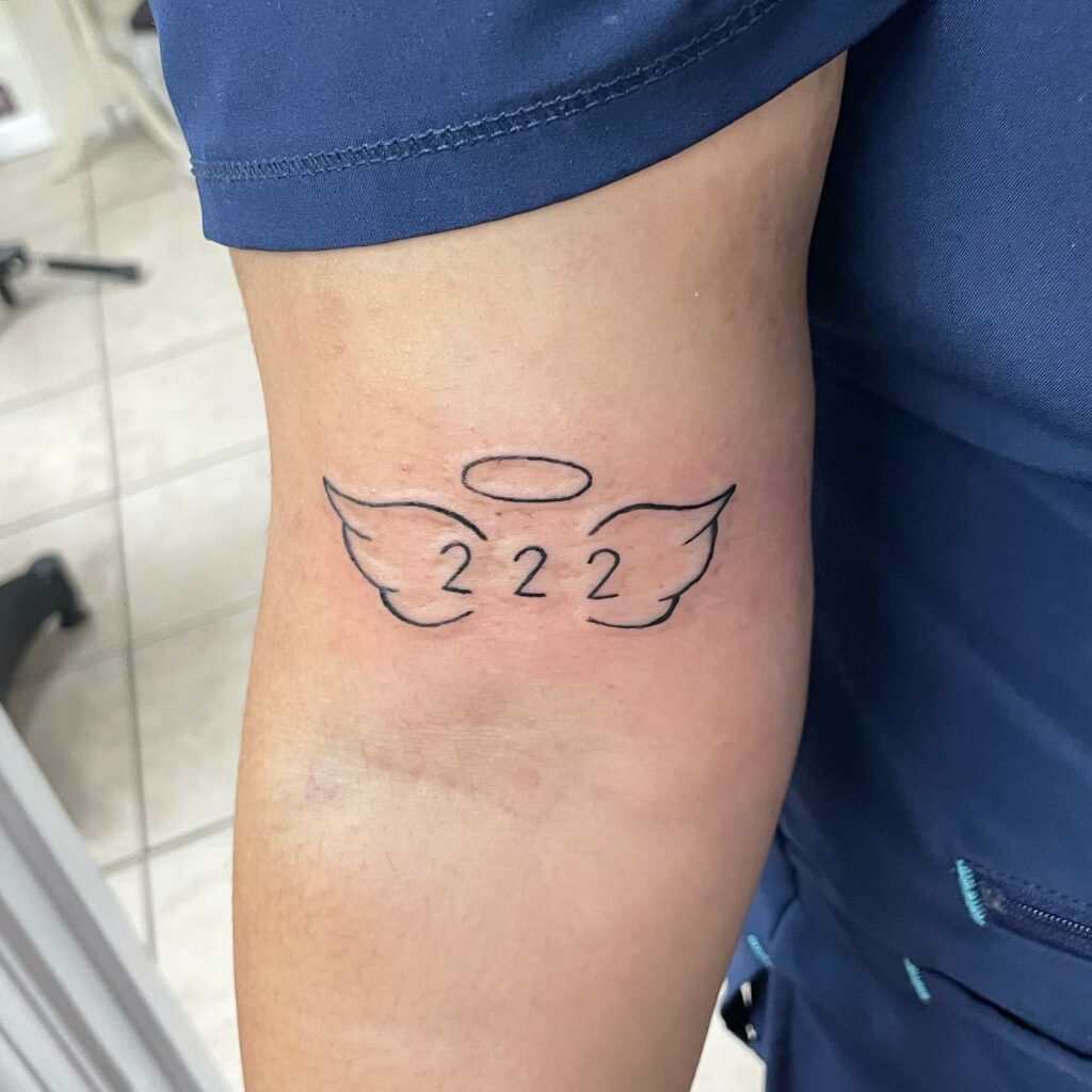 11+ 222 Tattoo Ideas That Will Blow Your Mind! 19 222 Angel Number Tattoo