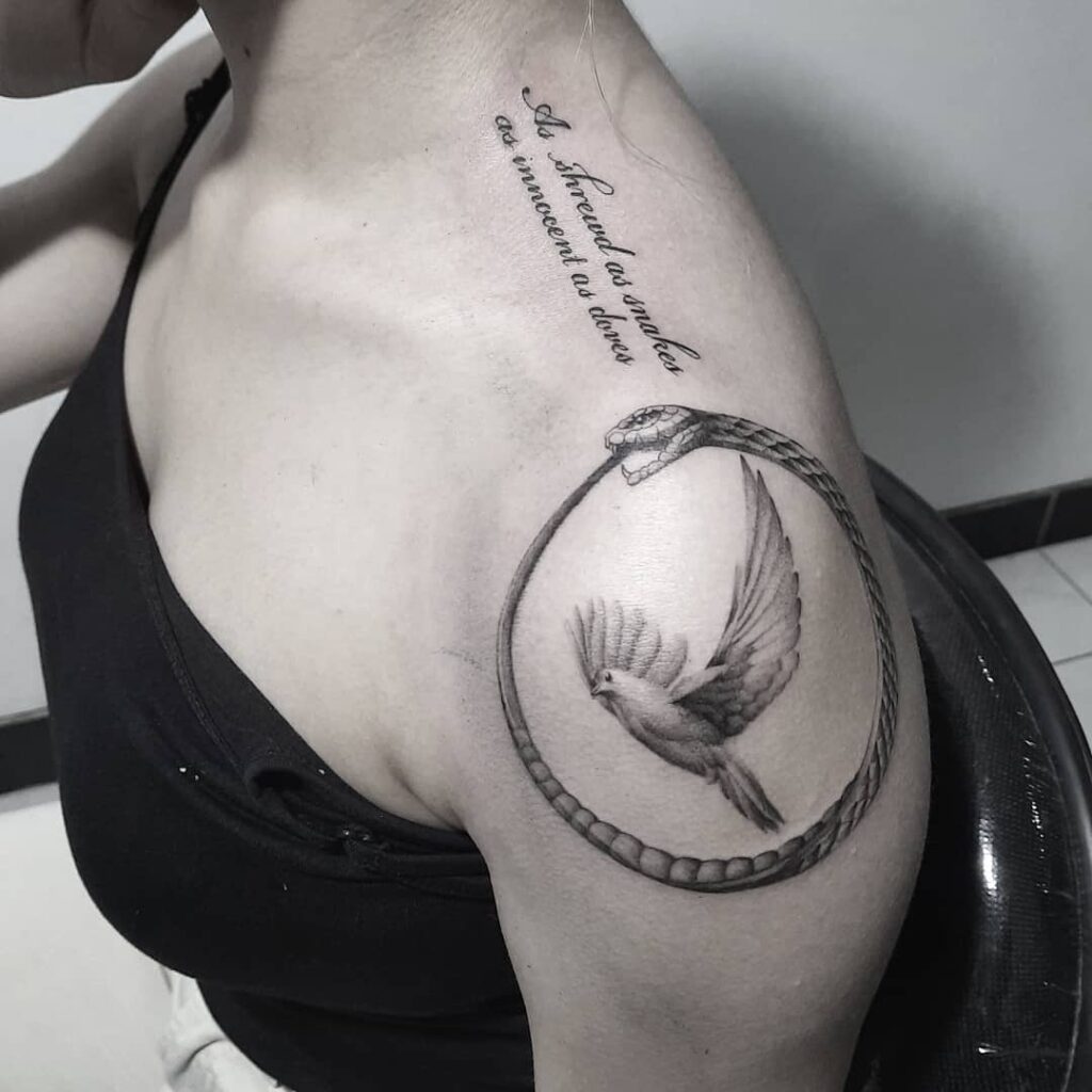 11+ Blessed Neck Tattoo Ideas That Will Blow Your Mind! 16 Biblical Quotes Blessed Dove Neck Tattoo