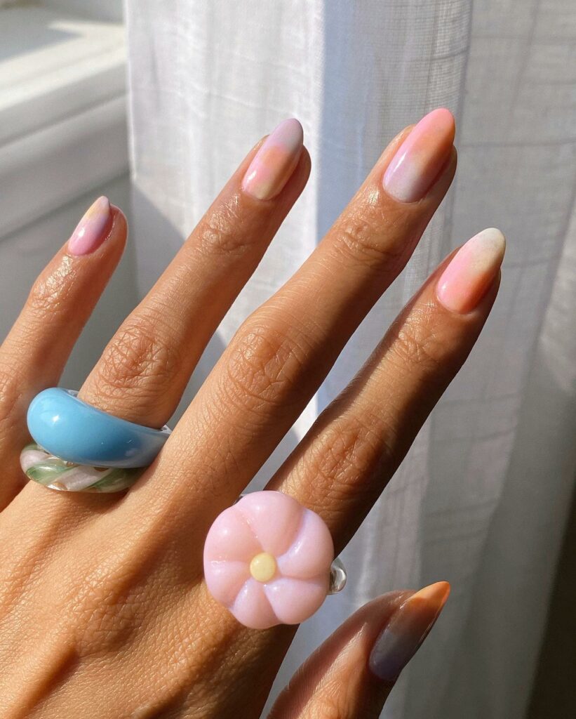 40 Latest Cotton Candy Nail Designs To Try In 2023! 37 Soft Cotton Candy Color Nails