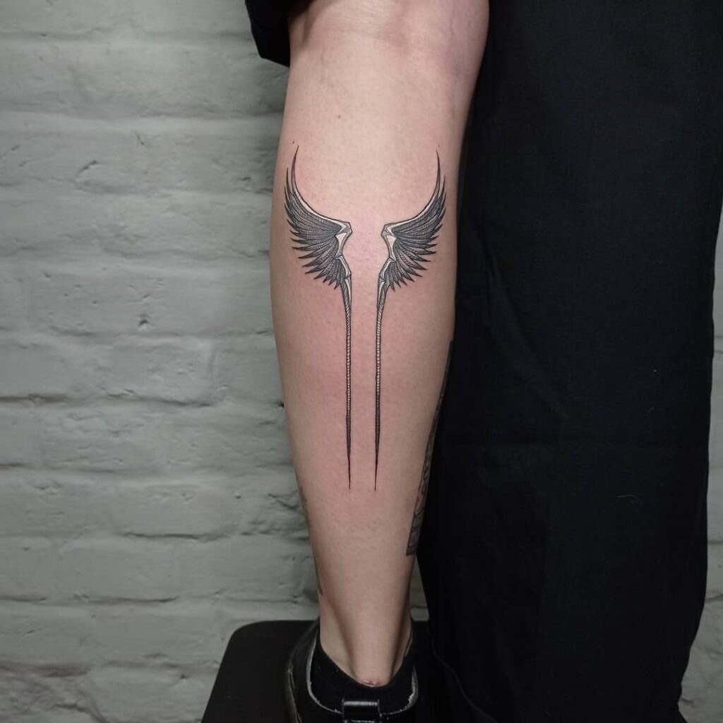 TOP 10 WING TATTOOS + MEANINGS WE'VE SEEN IN 2024 21 Valkyrie Wings Tattoo