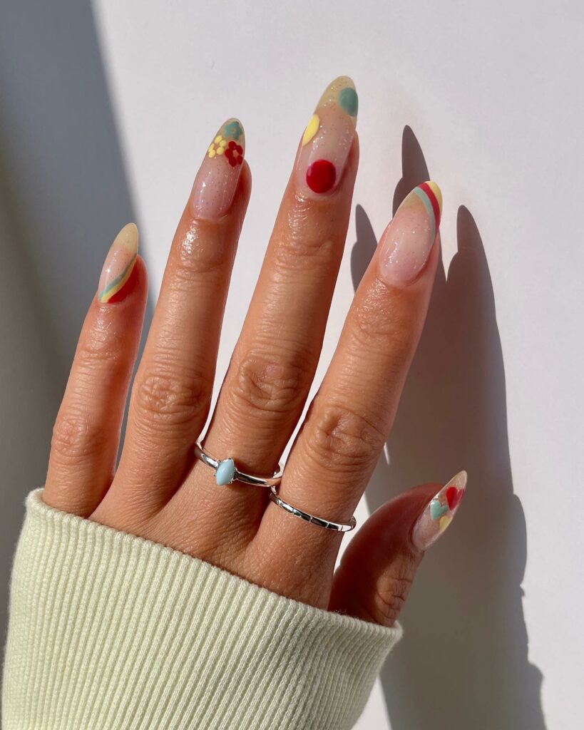 20 BEST 70S NAIL DESIGNS TO TRY IN 2024! 28 Gel 70s Colorful Nails