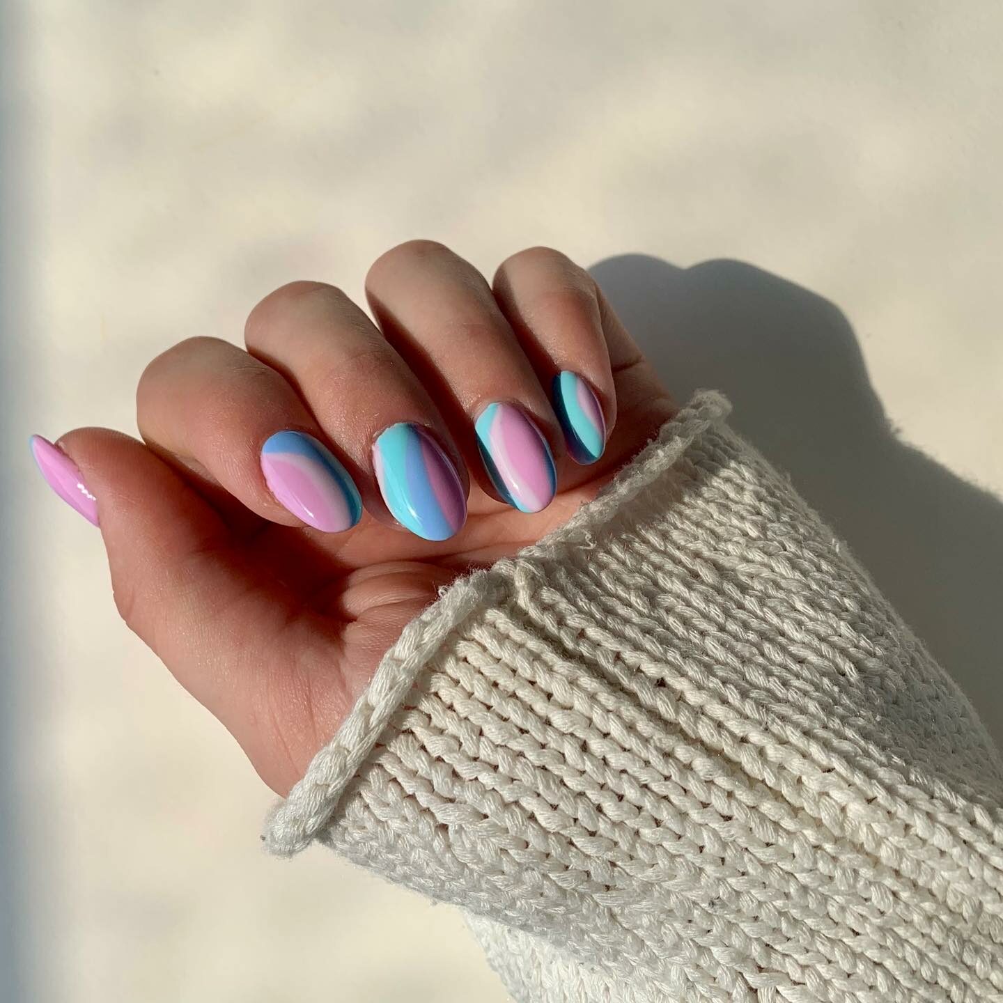 40 Stunning Cotton Candy Nails Designs for 2024! 34 Short Round Cotton Candy Nails