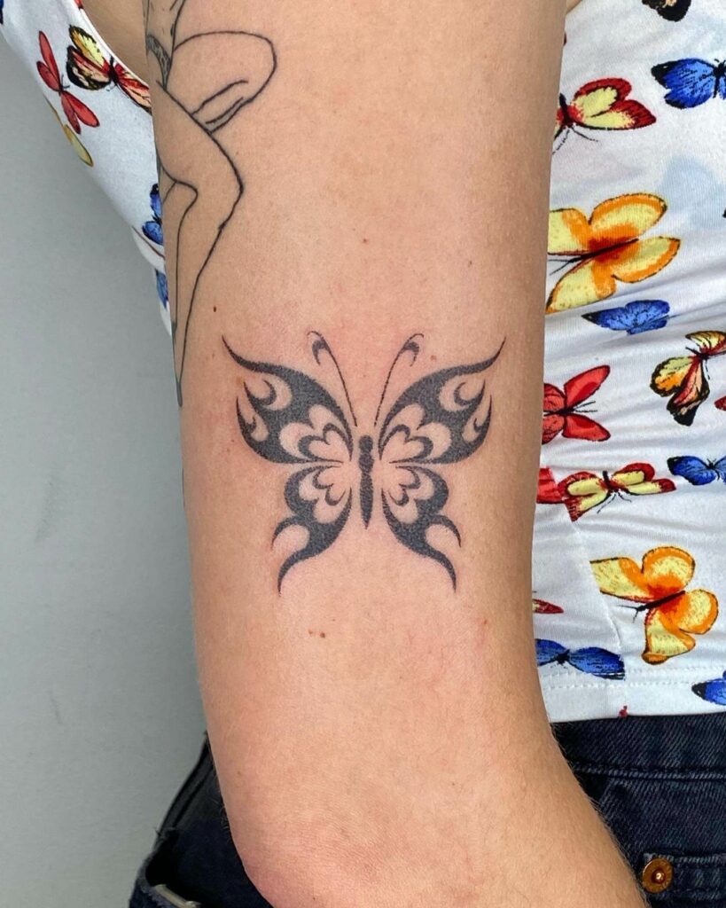 11+ Tribal Butterfly Tattoo Ideas That Will Blow Your Mind! 13 Simple Black Butterfly Hand Tattoo