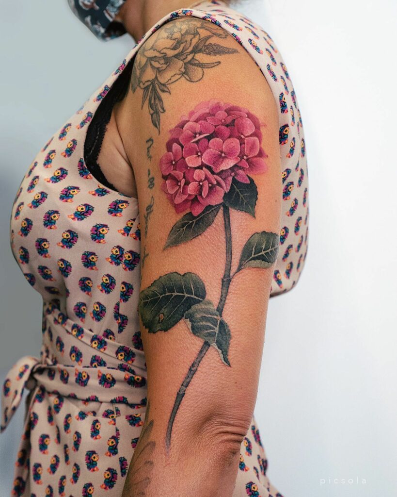 Amazing Hydrangea Tattoo Designs To Inspire You in 2024 10 Hydrangea Tattoo