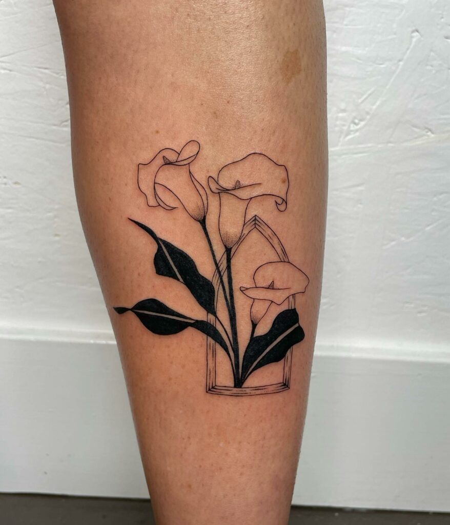 Beautiful Calla Lily Tattoo Ideas with Meanings Updated For 2024 25 Seaside Calla Lily Design