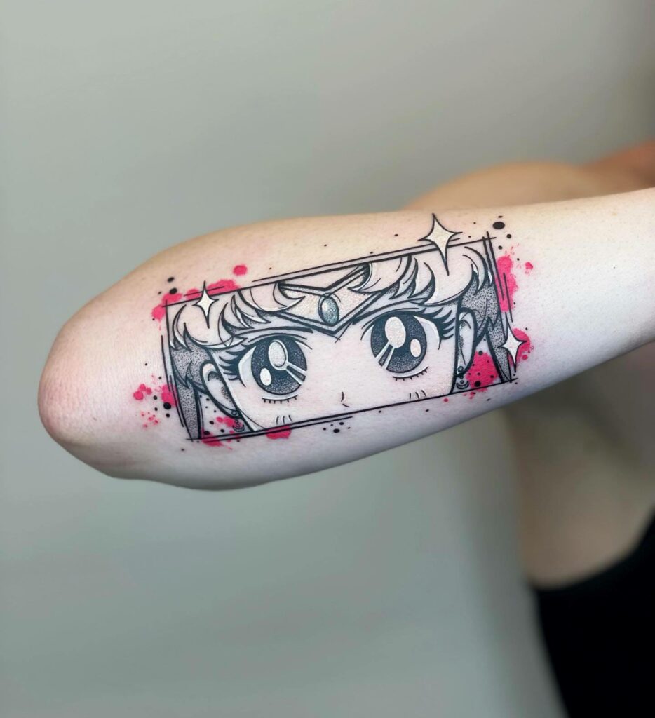 11+ Anime Eyes Tattoo Ideas That Will Blow Your Mind! 11 Bright Anime Eyes Tattoo