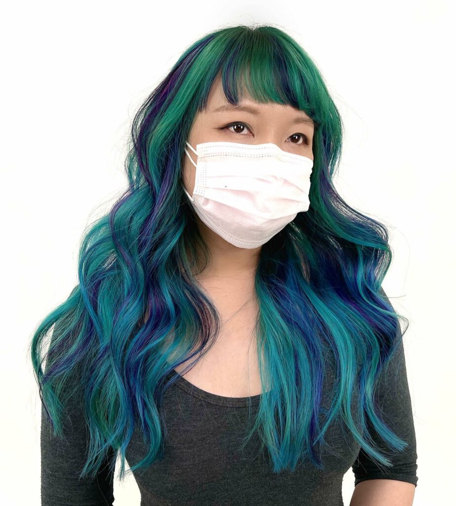 24 Stylish E-Girl Hair Ideas to Experiment with in 2024 14 Emerald and Purple