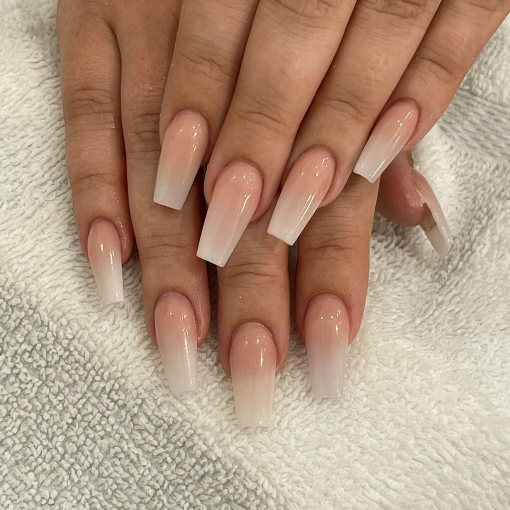 20 Latest Nude Ombre Nail Ideas To Try In 2024! 10 Nude Ombre Coffin Nails