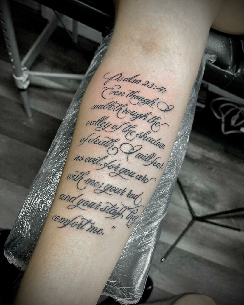 20+ Amazing Scripture Tattoos for Women 19 Bible Verse Tattoo
