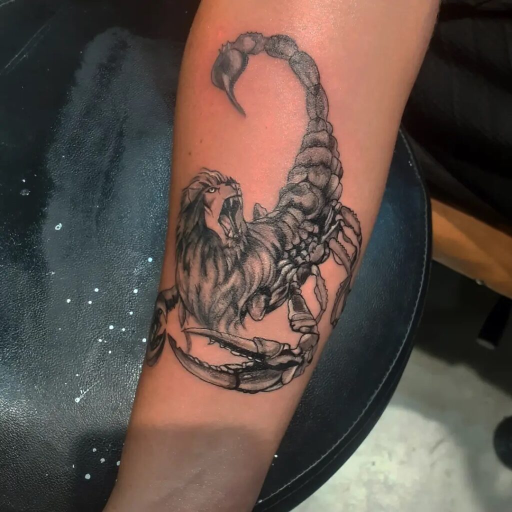 22 AMAZING SCORPION TATTOO DESIGNS - UPDATED FOR 2024 10 Scorpion King Tattoo