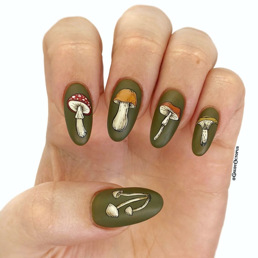 20 Latest Mushroom Nail Designs To Try In 2024! 21