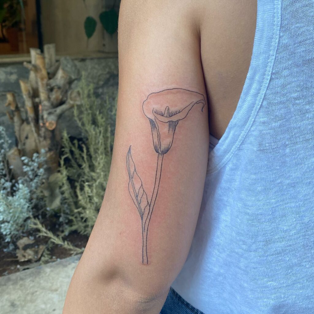 Beautiful Calla Lily Tattoo Ideas with Meanings Updated For 2024 18 Massive Calla Lily