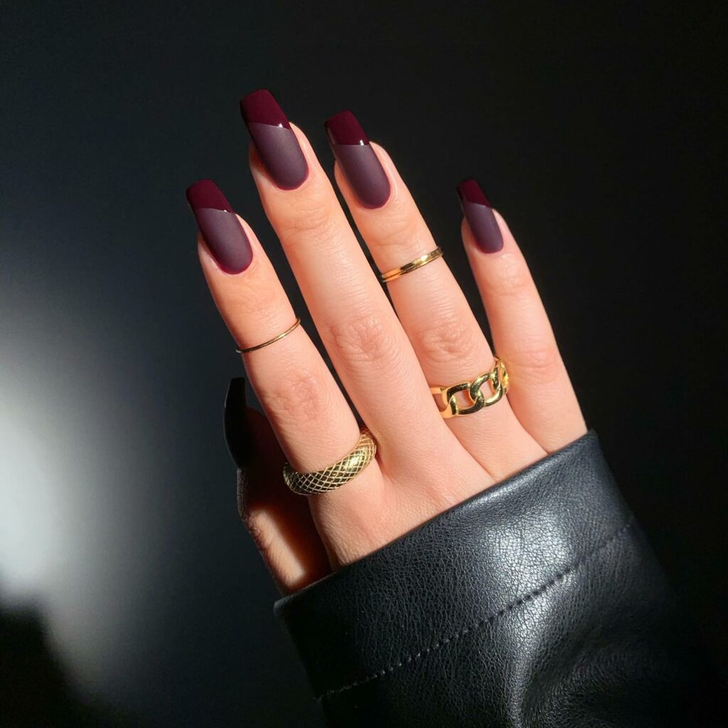 20 Latest Wine Color Nail Ideas To Try In 2024! 19 Glossy And Matte Wine Color Nails
