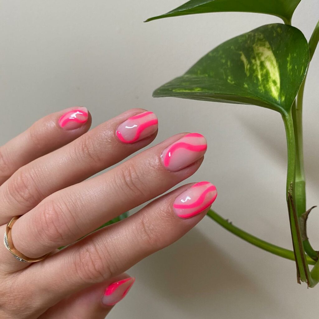 Get Swirly with 35 Swirl Nails Ideas for 2024 44 Skittle Swirls