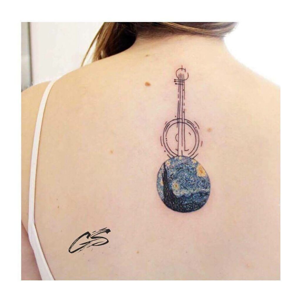 11+ Simple Guitar Tattoo Designs That Will Blow Your Mind! 20 Inspiration Best Guitar Tattoos