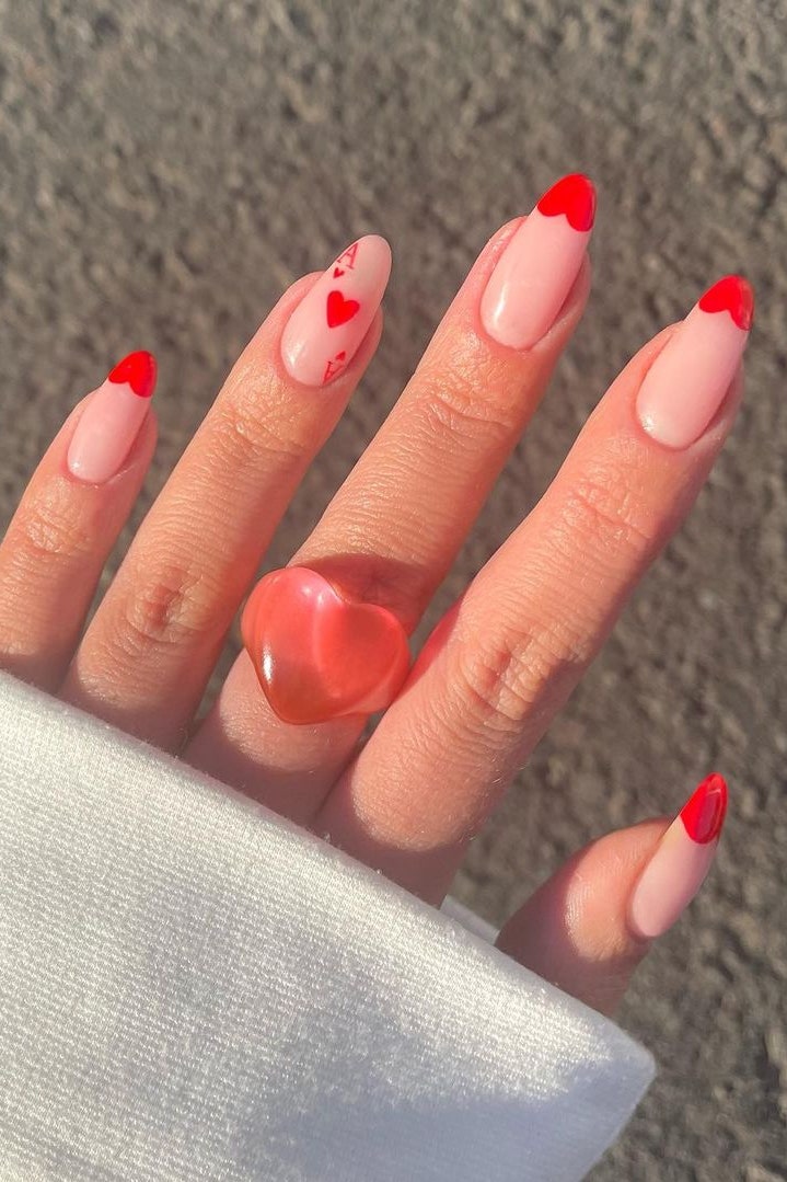18 Latest Heart Shape Nail Designs To Try For Valentine's Day 2024! 10 Elegance in Every Beat