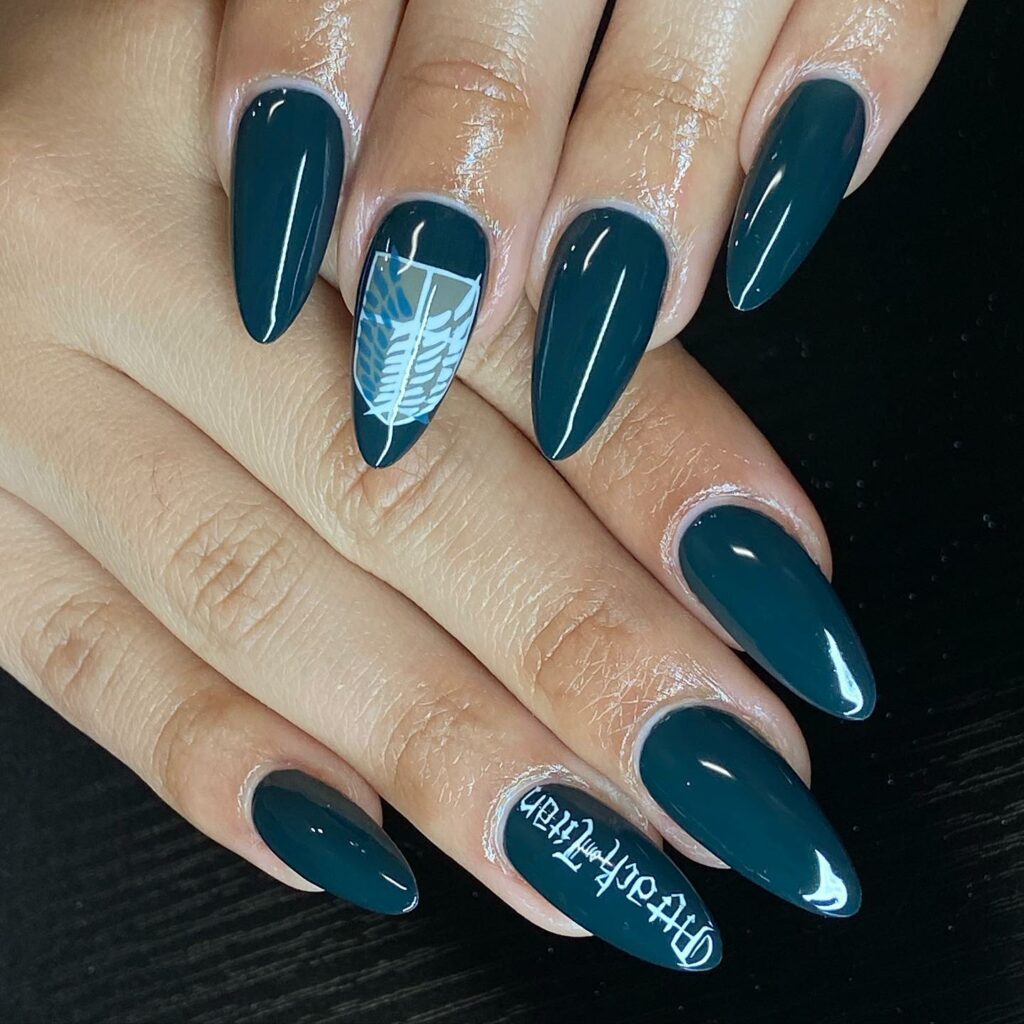 Embrace 40 Anime Nail Designs in 2024 12 Attack On Titan Claws