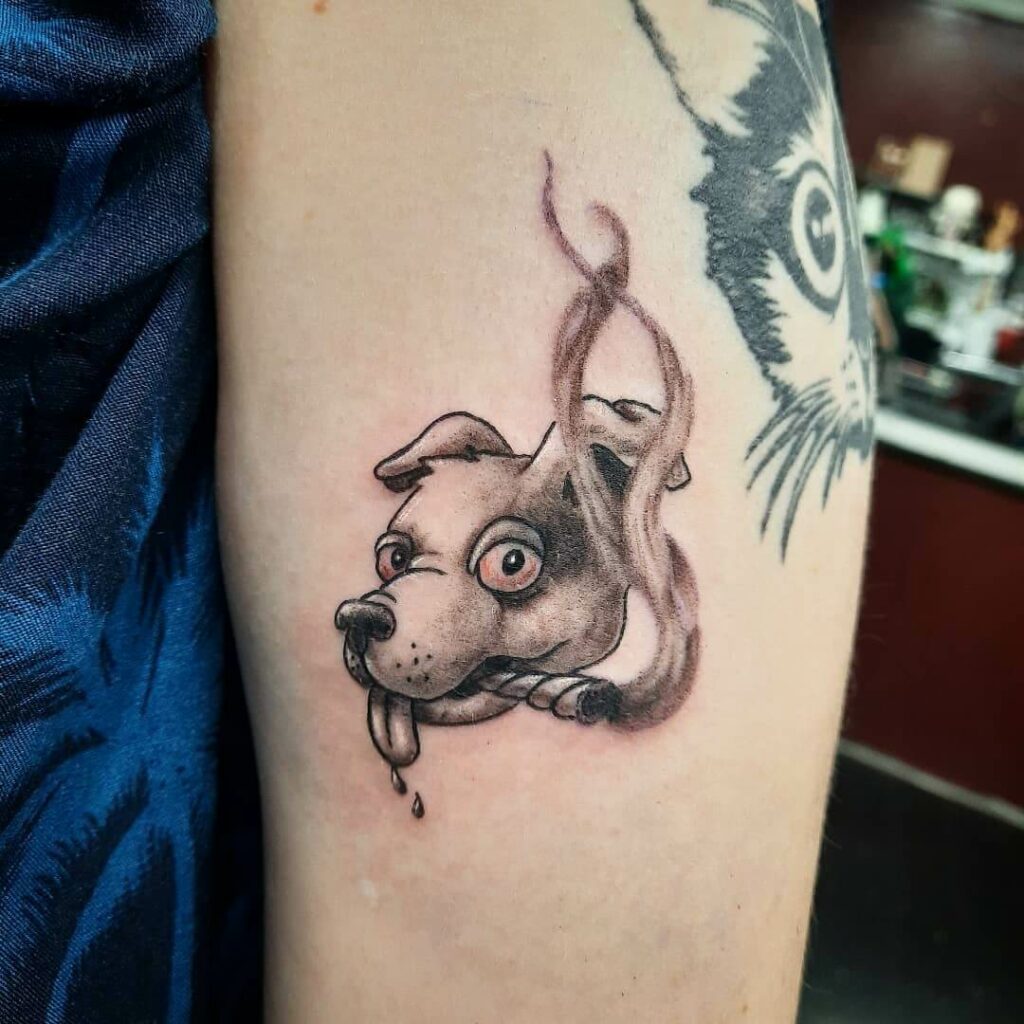11+ Blunt Tattoo That Will Blow Your Mind! 14 Dog Smoking A Blunt Tattoo