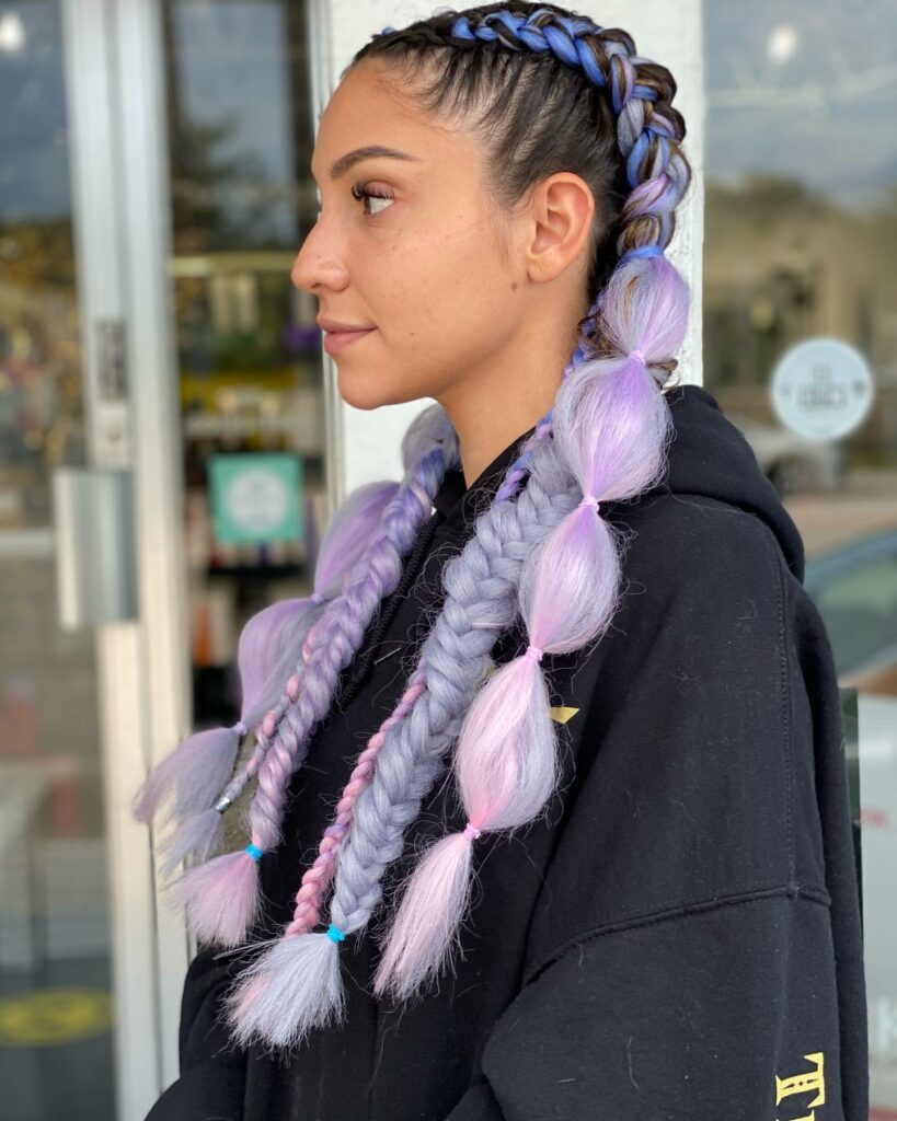 25 Bubble Braids Ideas to Try in 2024 18 Fun Kanekalon Hair Idea