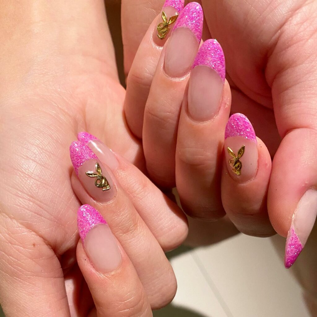 Check Out 30 Glitter French Tip Nail Designs of 2024 42 Pink Glitter French Nails