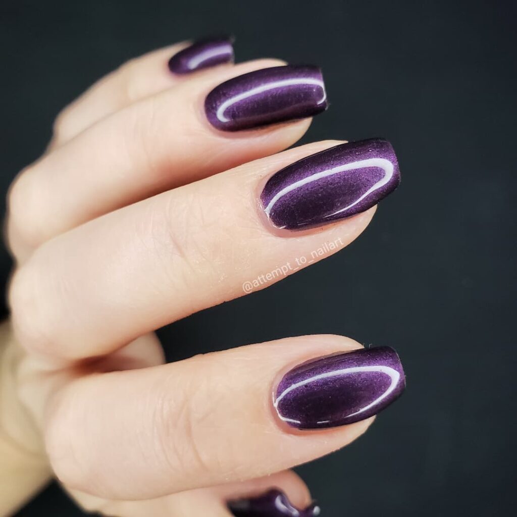 Sparkle with 35 Dark Purple Nails & Glitter in 2024 42 Fall For Eggplant