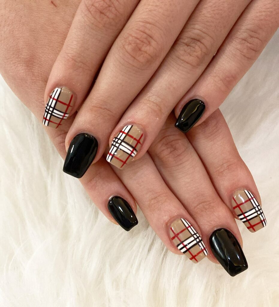 Stay Cozy with 25 Sweater Nail Ideas in 2024 34 Nailing The Classic Plaid Vibe