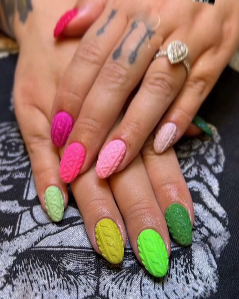 Stay Cozy with 25 Sweater Nail Ideas in 2024 13 Color Me Textured