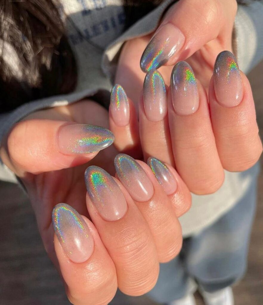 Embrace Neutrals with 35 Grey Nail Designs for 2024 11 Nude and Grey