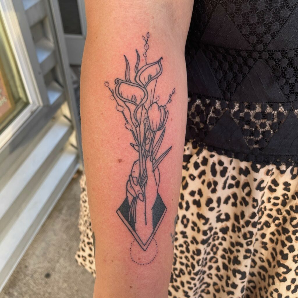 Beautiful Calla Lily Tattoo Ideas with Meanings Updated For 2024 15 Via Instagram - Want your tattoo to look brighter? Try tattoo balm