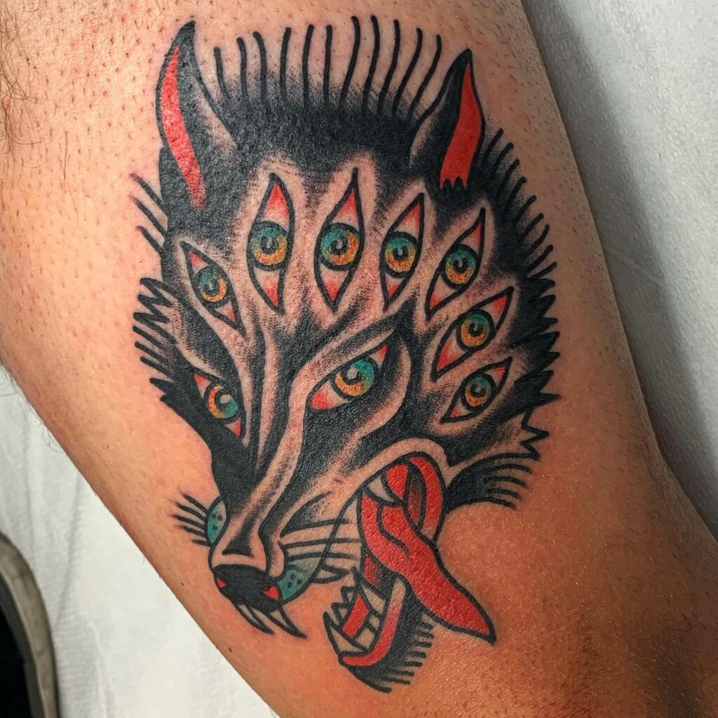 11+ Simple Wolf Tattoo That Will Blow Your Mind! 16 The Traditional Wolf Tattoos